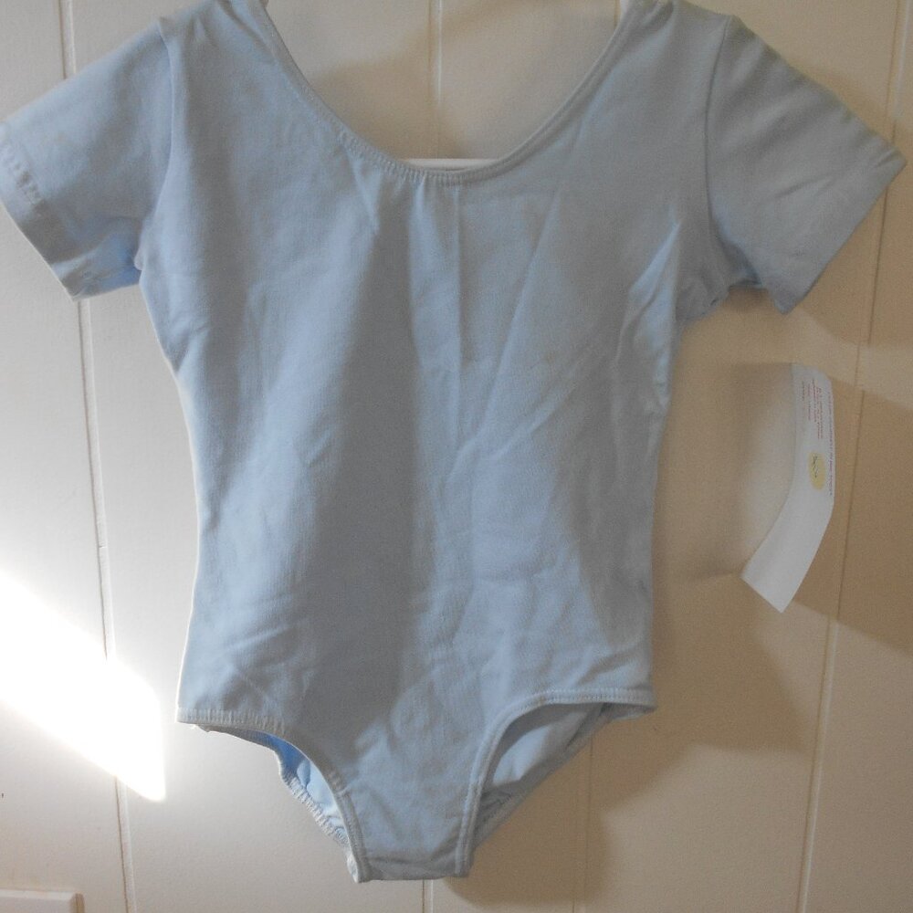 Baltogs Blue Short Sleeve Leotard- Child Large- NWTag